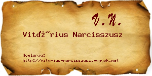 Vitárius Narcisszusz névjegykártya
